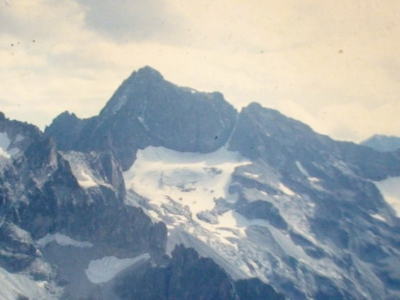 Le glacier du Grand Vallon en 1967, vu de la crête de Ferrand
