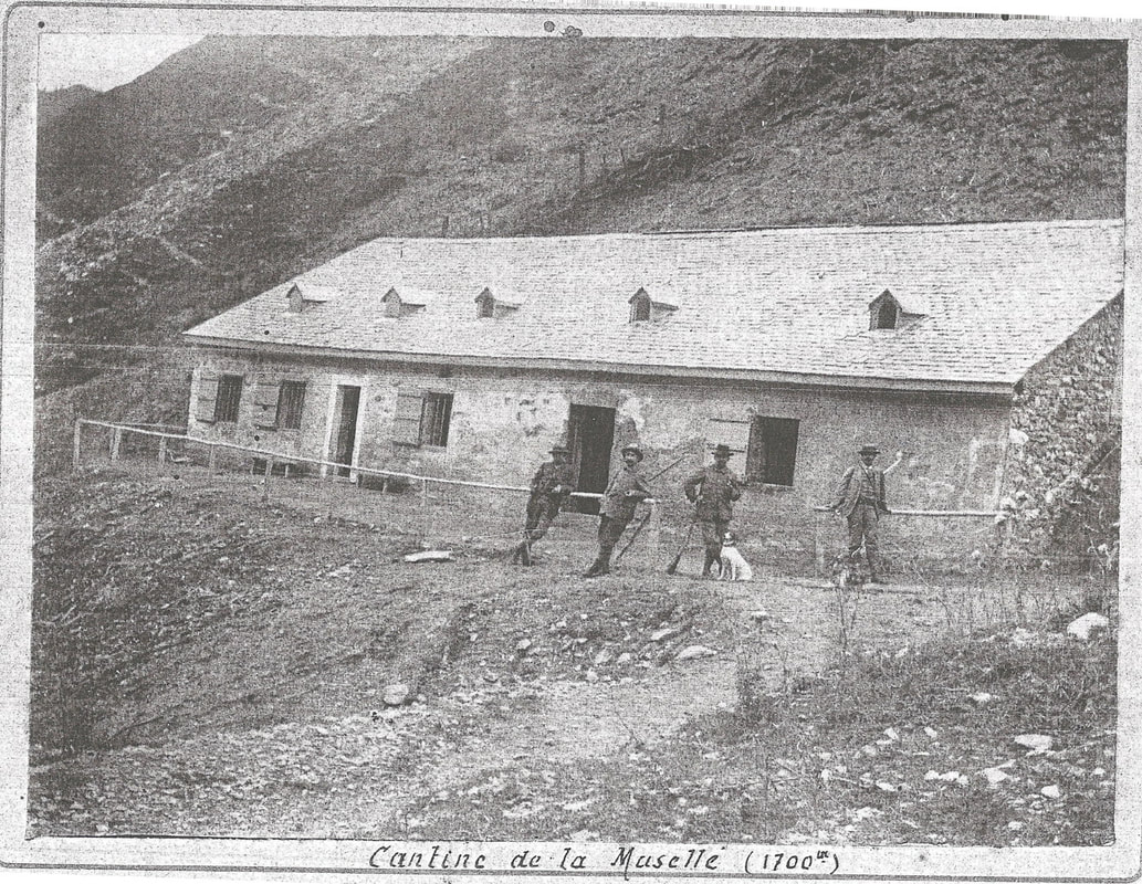 La cantine de la mine sur une carte postée en 1899