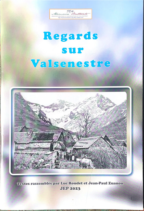 Couverture du livret : photographie ancienne du hameau de Valsenestre et de ses toits de chaume