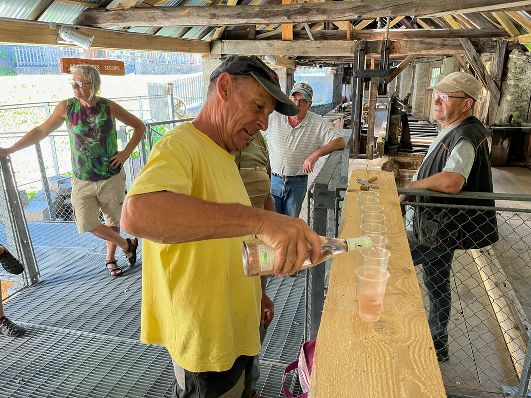 Le chantier de restauration de la scierie des Ségoins
