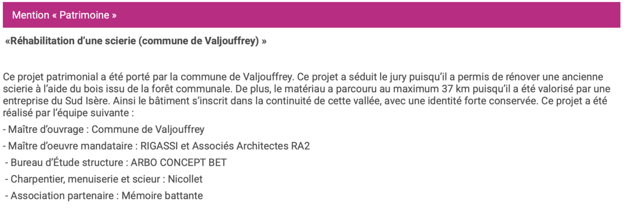 article sur Site Filière Bois